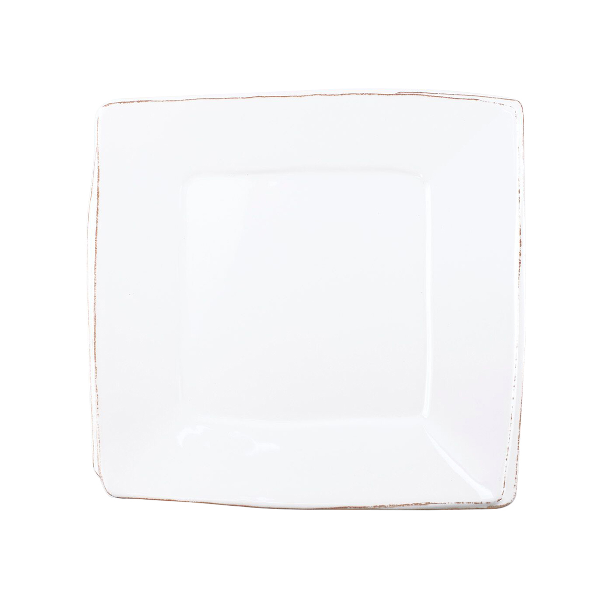 Vietri Melamine Lastra White Square Platter