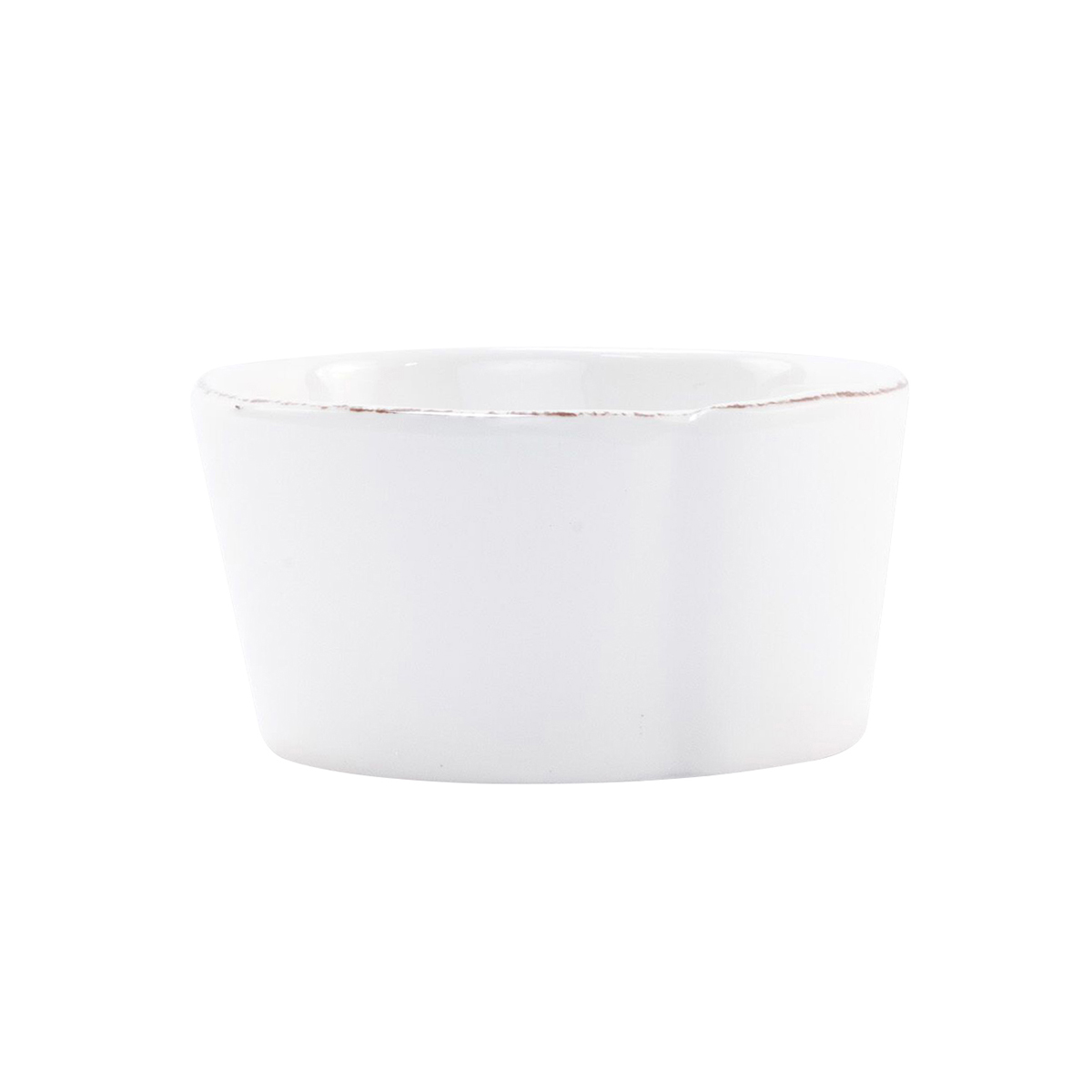 Vietri Melamine Lastra White Condiment Bowl