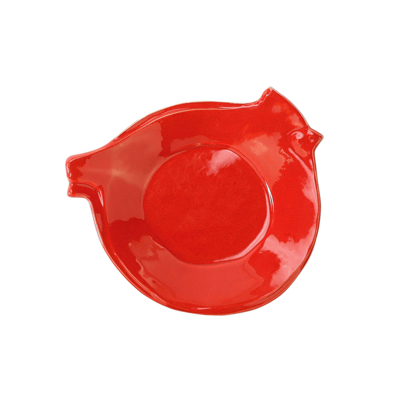 Vietri Lastra Red Bird Bowl