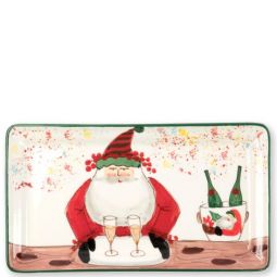 Vietri Old St Nick 2018 Limited Edition Rectangular Platter Vietri Old St Nick 2018 Limited Edition Rectangular Platter