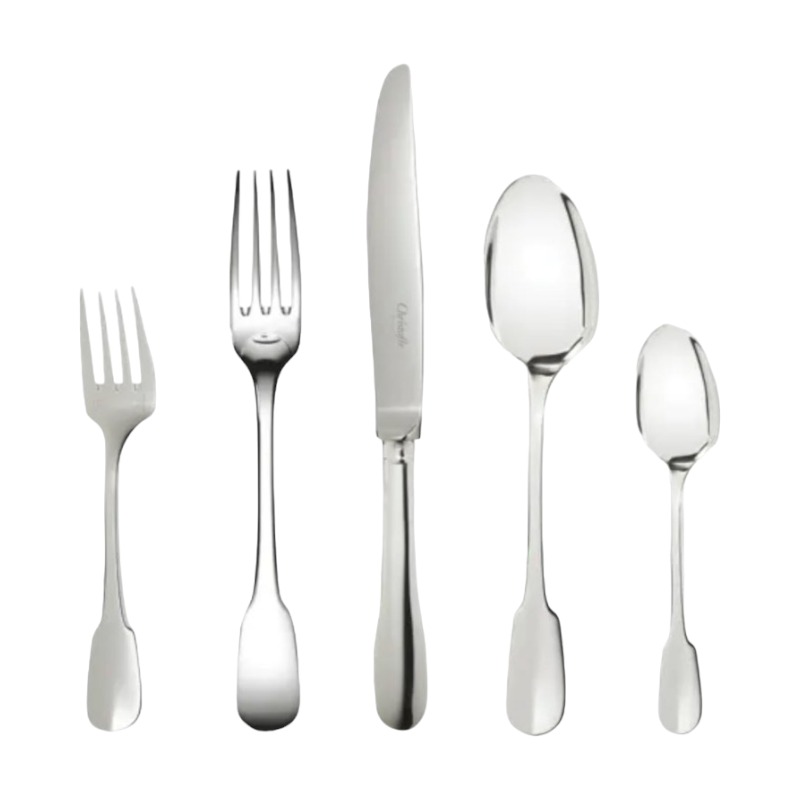 Christofle Cluny 5 Piece Place Setting, Silver Plated