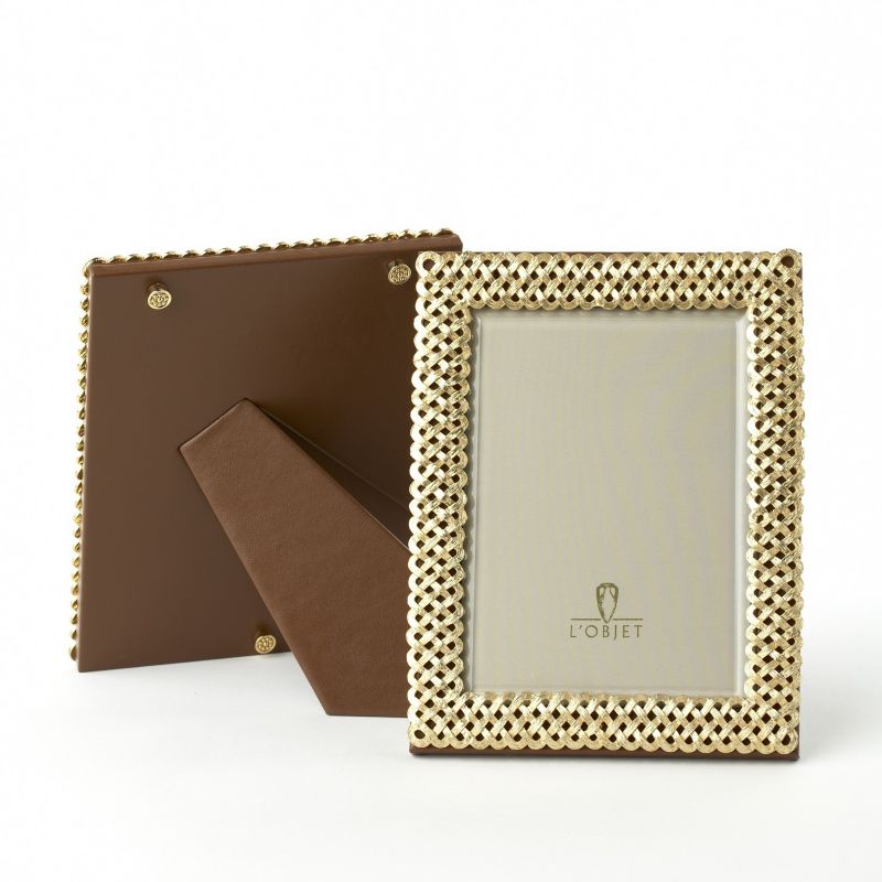 L'Objet Gold Braid Frames Borsheims