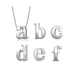 Alex Woo Sterling Silver Autograph Letter Pendants | Borsheims