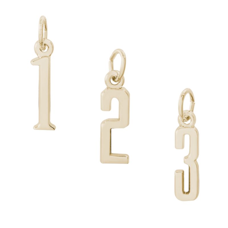 Rembrandt 14K Yellow Gold Number Charms Borsheims