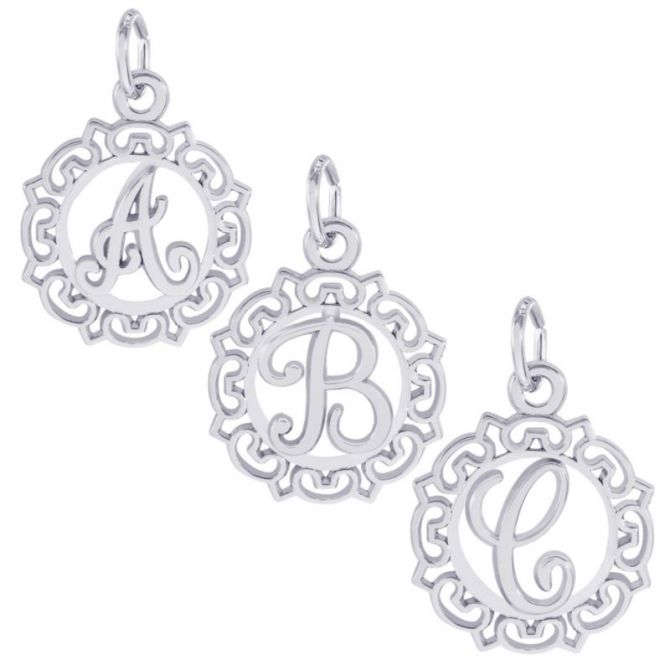 Rembrandt Sterling Silver Initial Charms