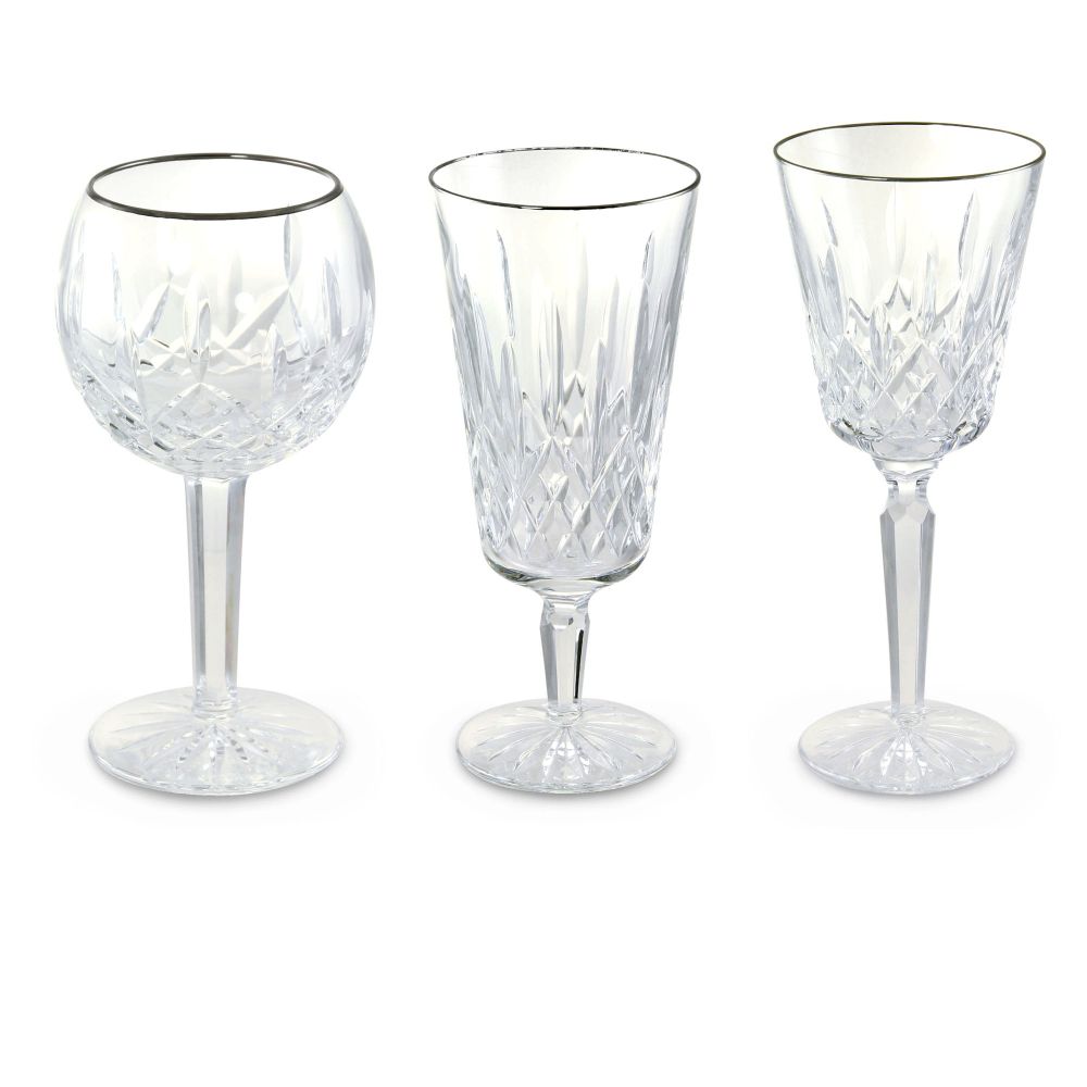 Waterford Lismore Platinum Tall Stemware Borsheims