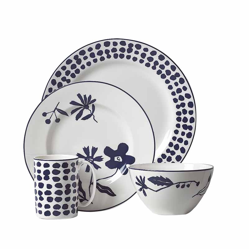 Kate Spade Spring Street Cobalt Dinnerware Borsheims