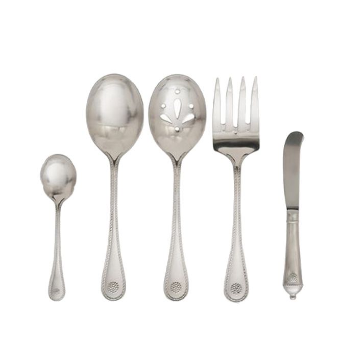 Juliska Berry and Thread Bright Satin Stain Stainless 5 Piece Hostess Set