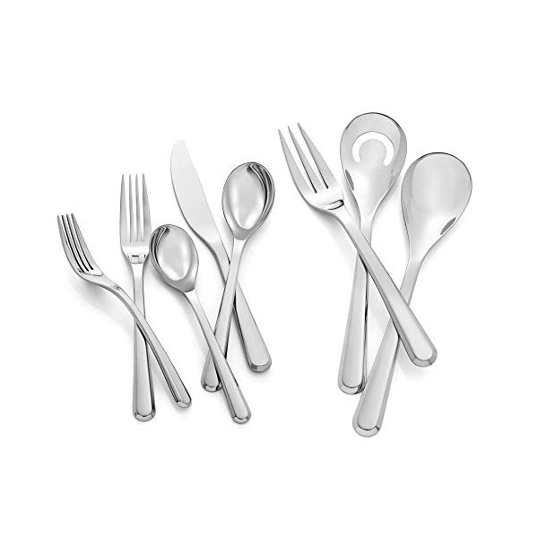 Nambe Aura 45-Piece Stainless Flatware Set