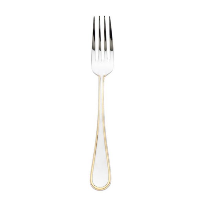 Ricci Ascot Gold Accent Stainless Place Fork