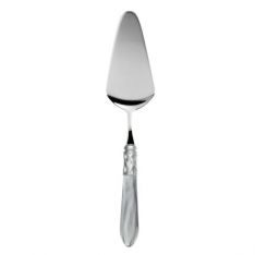 Vietri Aladdin Antique Light Grey Pastry Server