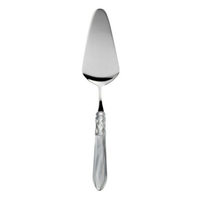 Vietri Aladdin Antique Light Grey Pastry Server