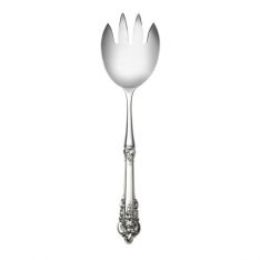 Wallace Grande Baroque Sterling Hollow Handle Salad Serving Fork