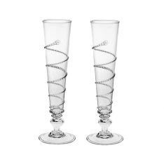 Juliska Amalia Clear Set of 2 Flutes