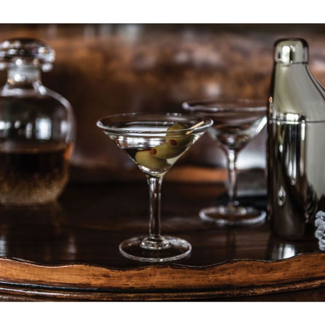 Simon Pearce Ascutney Martini Glass - Thumbnail 4