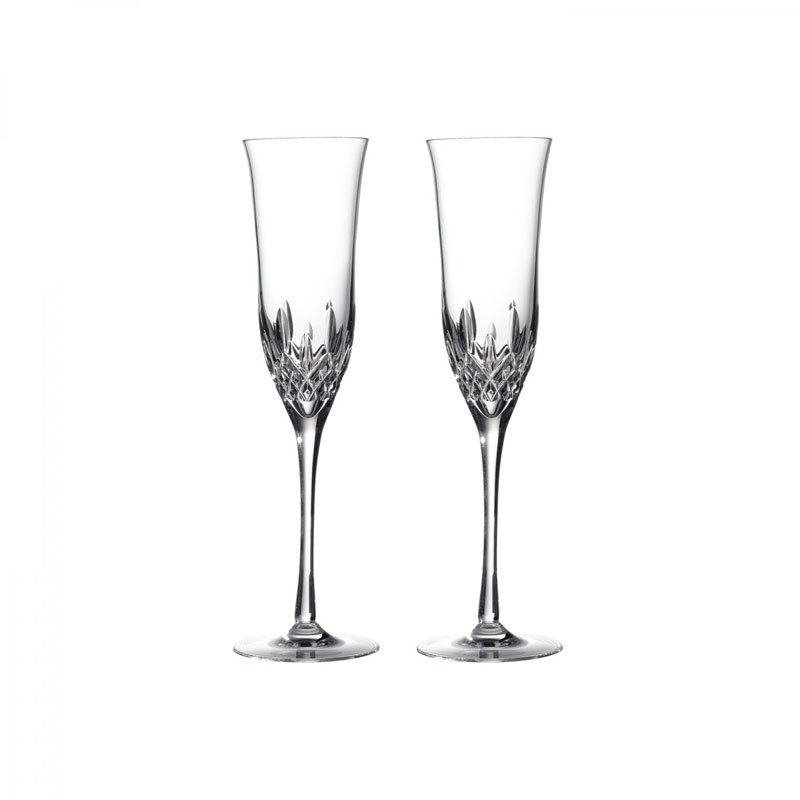 Waterford Lismore Essence Champagne Flute Pair